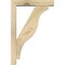 Ekena Millwork Funston Block Rough Sawn Bracket w/ Offset Brace, Douglas Fir, 4"W x 16"D x 24"H BKT0402X16X24FST05RDF - alternate 4
